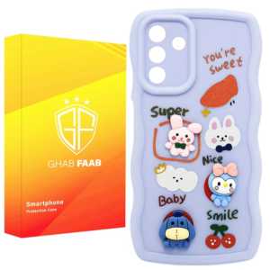 کاور قاب فاب مدل سیلیکونی فانتزی طرح دخترانه مناسب برای گوشی موبایل سامسونگ Galaxy A16 / Galaxy A16 5G